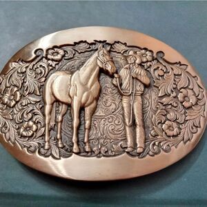 Award Design Medals Vintage Brass Belt Buckle First Edition